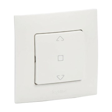 Legrand - Commande pour stores avec cadre NILOE blanc
