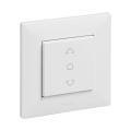 Legrand - Commande pour volets avec cadre NILOE STEP blanche
