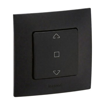 Legrand - Commande pour volets roulants avec cadre NILOE noir