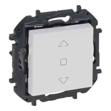 Legrand - Commande sans cadre pour stores NILOE STEP blanche