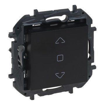Legrand - Commande sans cadre pour stores NILOE STEP noire