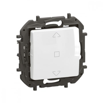Legrand - Commande sans cadre pour volets NILOE blanche