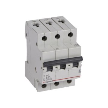 Legrand - Disjoncteur tripolaire RX3 3P B 25A 6000A