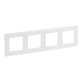 Legrand - Enjoliveur 4 postes NILOE STEP blanc
