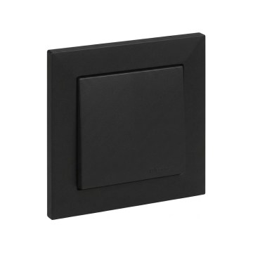 Legrand - Interrupteur d'escalier č. 6 avec enjoliveur SUNO noir