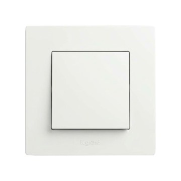 Legrand - Interrupteur d'escalier n° 6 avec cadre NILOE STEP blanc