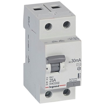Legrand - Interrupteur différentiel 2 pôles RX3 2P 25 A 30 mA AC