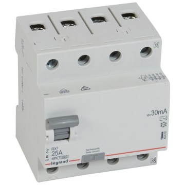Legrand - Interrupteur différentiel 4 pôles RX3 4P 25A 30MA AC