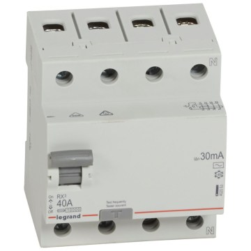 Legrand - Interrupteur différentiel 4 pôles RX3 4P 40 A 30 mA AC