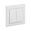 Legrand - Interrupteur double č. 5 avec cadre SUNO blanc