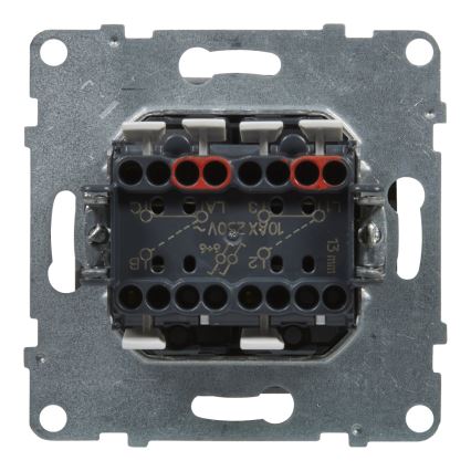 Legrand - Interrupteur double pour escalier n° 6+6 sans cadre SUNO blanc