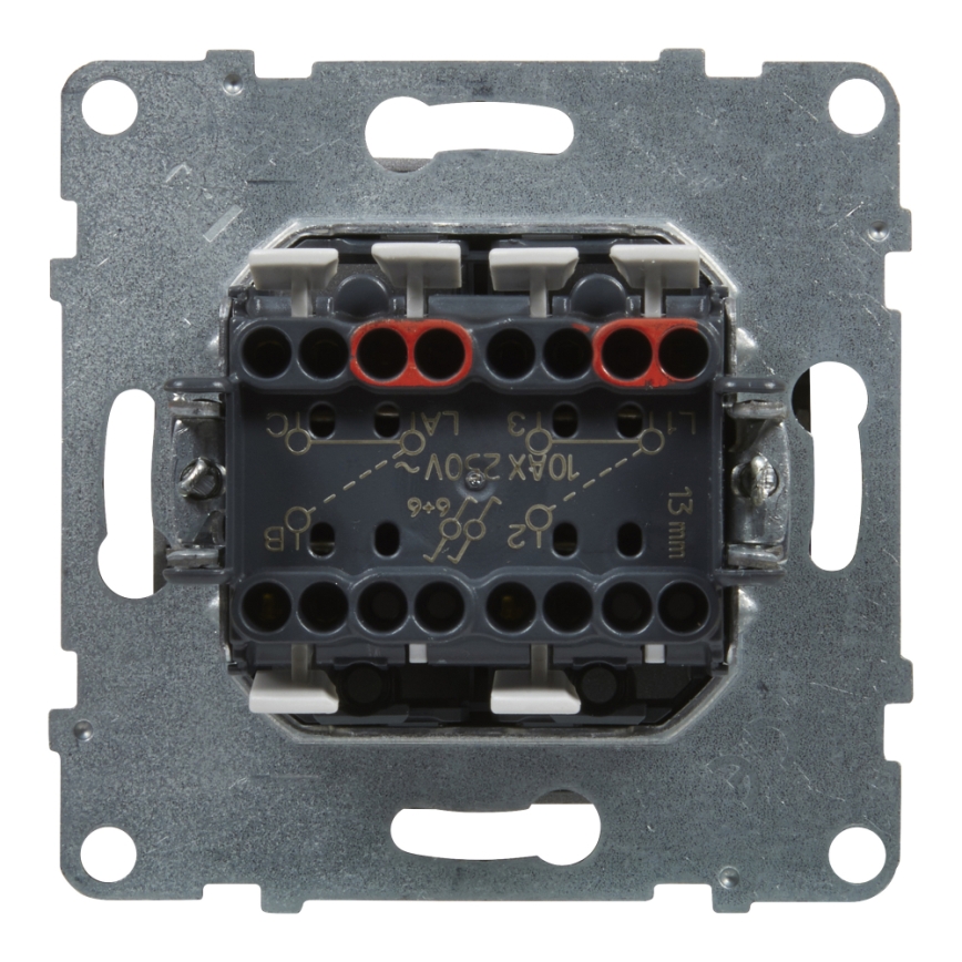 Legrand - Interrupteur double pour escalier n° 6+6 sans cadre SUNO blanc