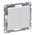 Legrand - Interrupteur double va-et-vient č. 5 sans cadre SUNO blanc