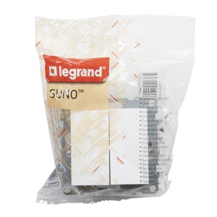 Legrand - Interrupteur double va-et-vient č. 5 sans cadre SUNO blanc