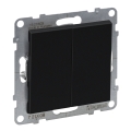 Legrand - Interrupteur double va-et-vient č. 6+6 sans cadre SUNO noir