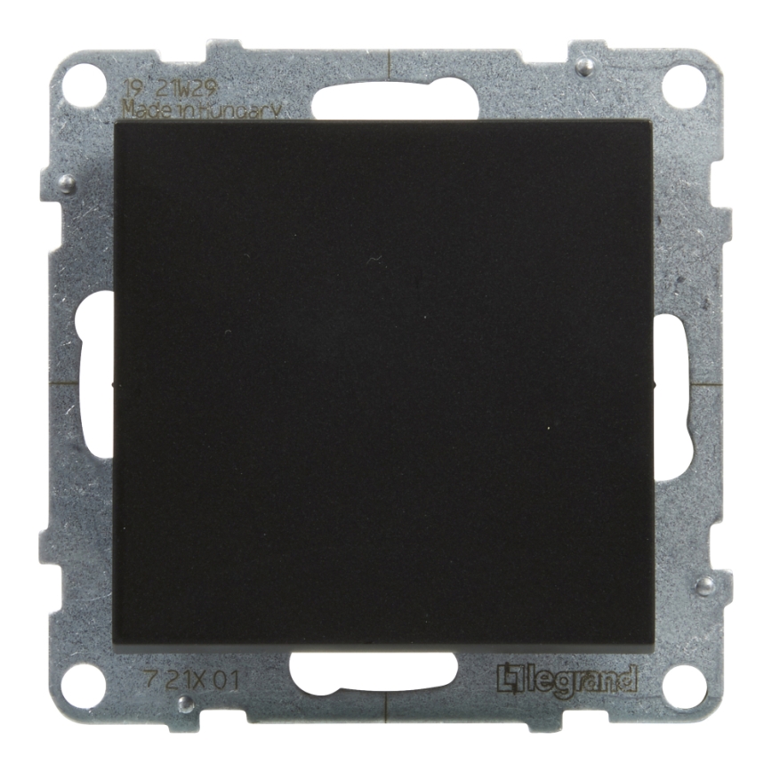 Legrand - Interrupteur double va-et-vient č. 6+6 sans cadre SUNO noir