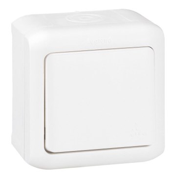 Legrand - Interrupteur mural unipolaire n° 1 FORIX IP44 blanc