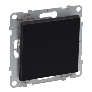 Legrand - Interrupteur simple sans cadre n° 1/0 SUNO noir