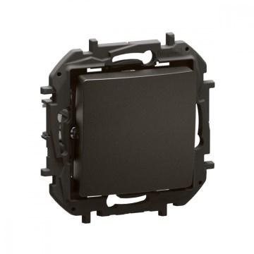 Legrand - Interrupteur unipolaire n° 1/0 sans cadre NILOE noir