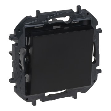 Legrand - Interrupteur unipolaire n° 1/0 sans cadre NILOE STEP noir