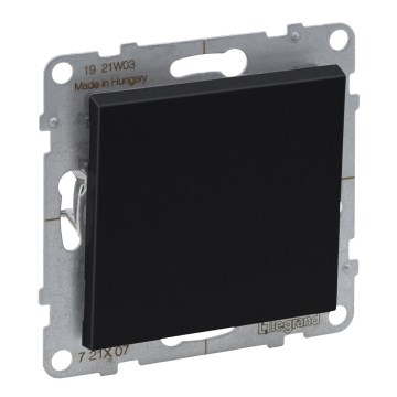 Legrand - Interrupteur unipolaire n° 1/0 sans cadre SUNO noir