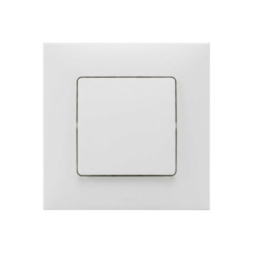 Legrand - Interrupteur unipolaire n° 1 avec cadre NILOE blanc