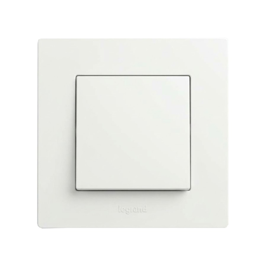 Legrand - Interrupteur unipolaire n° 1 avec cadre NILOE STEP blanc
