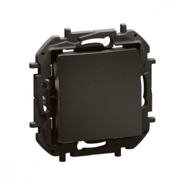 Legrand - Interrupteur unipolaire sans cadre n° 1 NILOE, noir