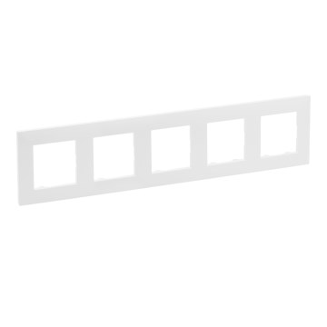 Legrand - Plaque 5 postes NILOE STEP blanche