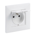 Legrand - Prise d'extérieur avec cadre NILOE STEP 250V IP44 blanche