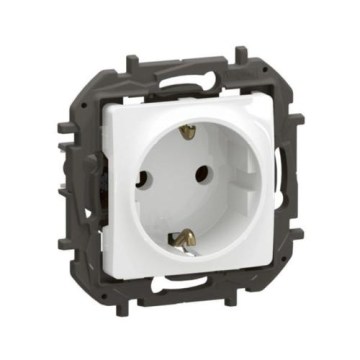 Legrand - Prise domestique SCHUKO sans cadre NILOE 250V blanche