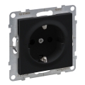 Legrand - Prise domestique SCHUKO sans cadre SUNO 250V noire