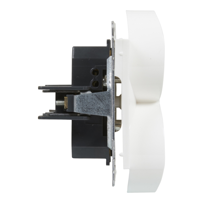 Legrand - Prise double murale sans cadre SUNO 250V blanche