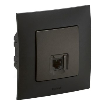 Legrand - Prise Ethernet RJ45 avec cadre NILOE noire
