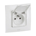 Legrand - Prise extérieure domestique avec cadre NILOE 250V IP44 blanche