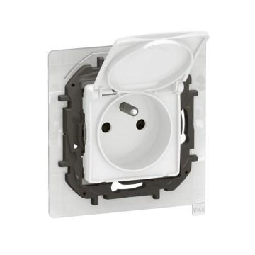 Legrand - Prise extérieure résidentielle sans cadre 250V/16A NILOE IP44 blanche