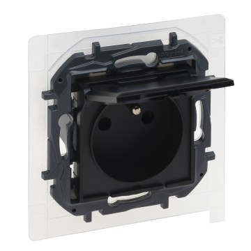 Legrand - Prise extérieure sans plaque 250 V/16 A NILOE STEP IP44 noire