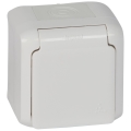 Legrand - Prise murale d'extérieur FORIX 250V IP44 blanche