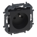 Legrand - Prise murale domestique sans cadre 250V/16A NILOE STEP noire