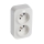 Legrand - Prise murale double 250 V/16 A FORIX blanche