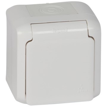 Legrand - Prise murale extérieure 250V/16A FORIX IP44 blanche