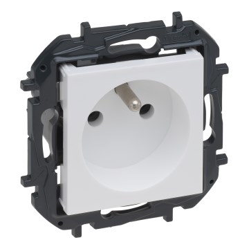 Legrand - Prise murale sans cadre 250V/16A NILOE STEP blanche