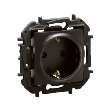 Legrand - Prise murale SCHUKO 250 V/16 A NILOE noire
