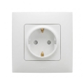 Legrand - Prise SCHUKO domestique avec cadre NILOE 250V blanche