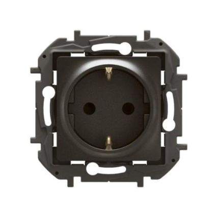 Legrand - Prise SCHUKO murale sans enjoliveur NILOE 250V noire