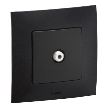 Legrand - Prise TV NILOE avec cadre, noire