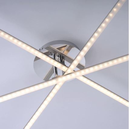 Leuchten Direkt 11274-55 - Lustre monté en surface SIMON 3xLED/8W/230V mat chrome