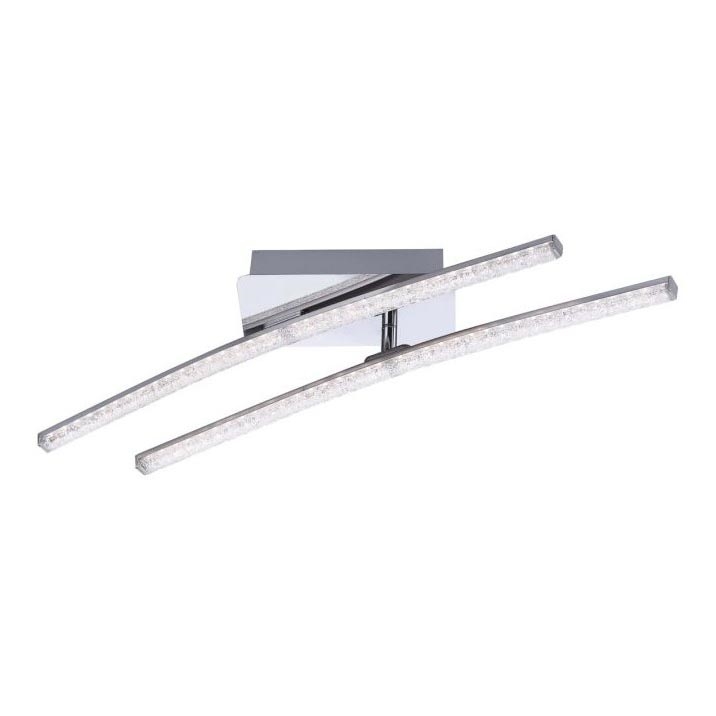 Leuchten Direkt 11290-17 - Lustre monté en surface SIMON 2xLED/5W/230V chrome brillant