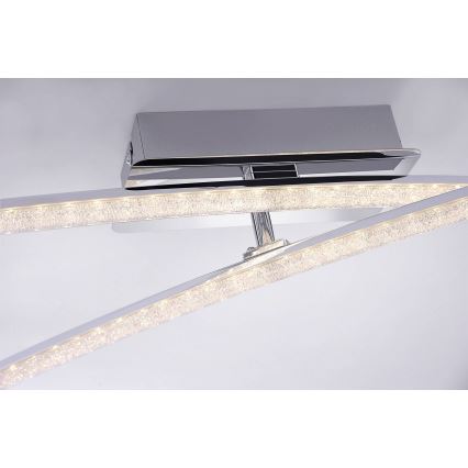 Leuchten Direkt 11291-17 - Lustre monté en surface SIMON 2xLED/8W/230V chrome brillant