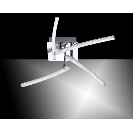 Leuchten Direkt 11291-17 - Lustre monté en surface SIMON 4xLED/3W/230V chrome brillant